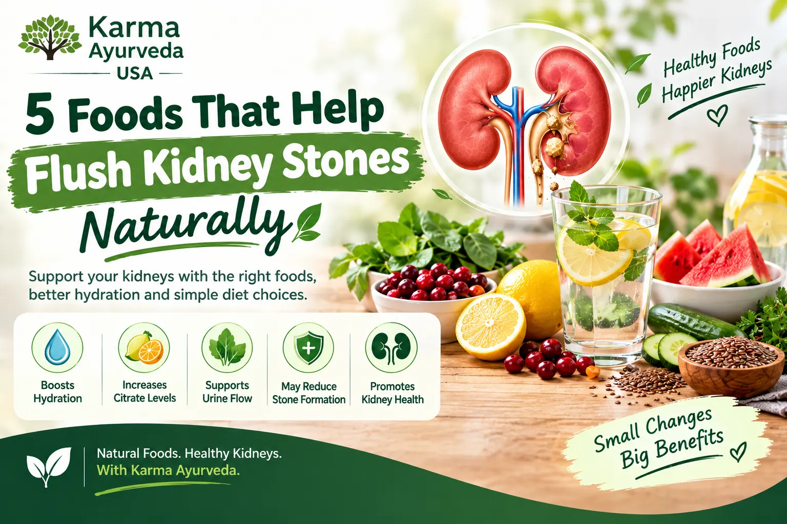 5 Foods That Help Flush Kidney Stones Naturally